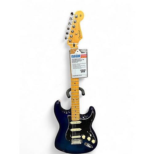 Used Fender Player Stratocaster HSS Plus Top Blue Burst Solid Body Electric Guitar Blue Burst