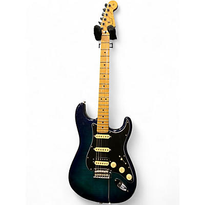 Used Fender Player Stratocaster HSS Plus Top Blue Burst Solid Body Electric Guitar