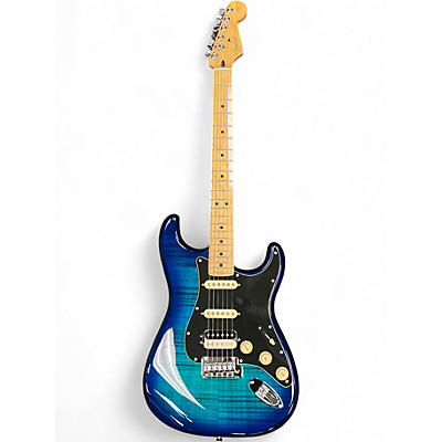 Used Fender Player Stratocaster HSS Plus Top Blue Burst Solid Body Electric Guitar