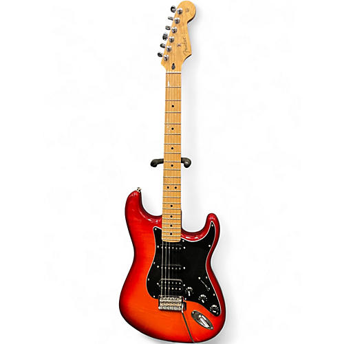Used Fender Player Stratocaster HSS Plus Top Cherry Burst Solid Body Electric Guitar Cherry Burst