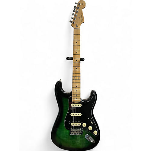 Fender Used Fender Player Stratocaster HSS Plus Top Green Burst Solid Body Electric Guitar Green Burst