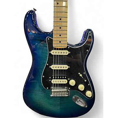 Used Fender Player Stratocaster HSS Plus Top Ocean Blue Burst Solid Body Electric Guitar