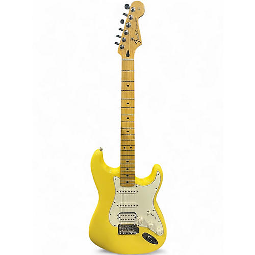 Used Fender Player Stratocaster HSS hialeah yellow Solid Body Electric Guitar hialeah yellow