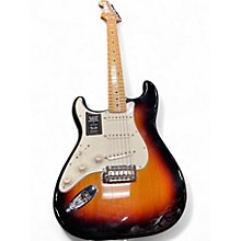 Used Fender Player Stratocaster Left Handed 3 Tone Sunburst Solid Body Electric Guitar