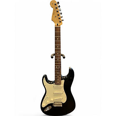 Used Fender Player Stratocaster Left Handed Black Solid Body Electric Guitar