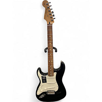 Used Fender Player Stratocaster Left Handed Black Solid Body Electric Guitar
