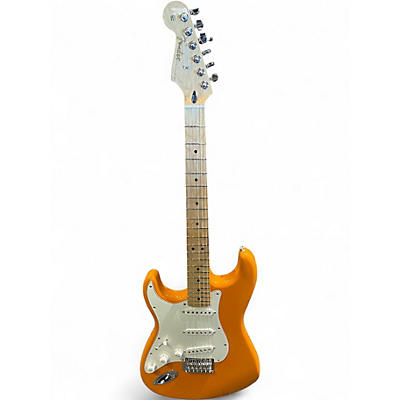 Used Fender Player Stratocaster Left Handed Capri Orange Solid Body Electric Guitar