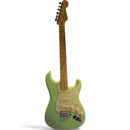 Used Fender Player Stratocaster Metallic Surf Green Solid Body Electric Guitar Metallic Surf Green