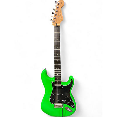 Used Fender Player Stratocaster Nuclear Green Solid Body Electric Guitar