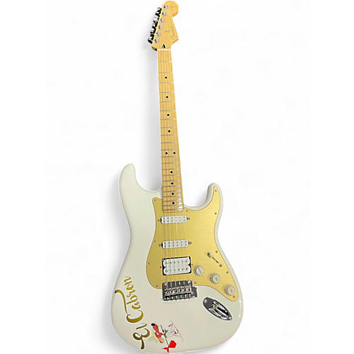 Used Fender Player Stratocaster Olympic White Solid Body Electric Guitar Olympic White