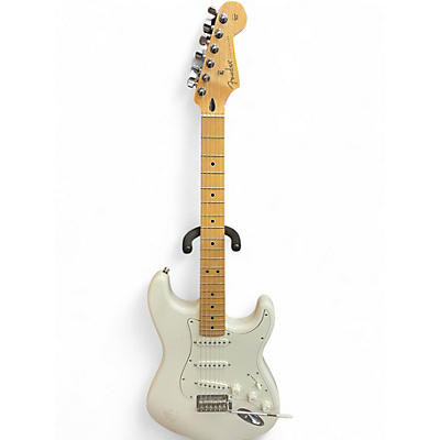 Used Fender Player Stratocaster Olympic White Solid Body Electric Guitar
