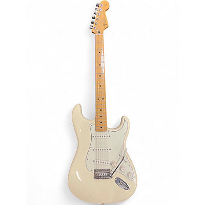 Used Fender Player Stratocaster Olympic White Solid Body Electric Guitar