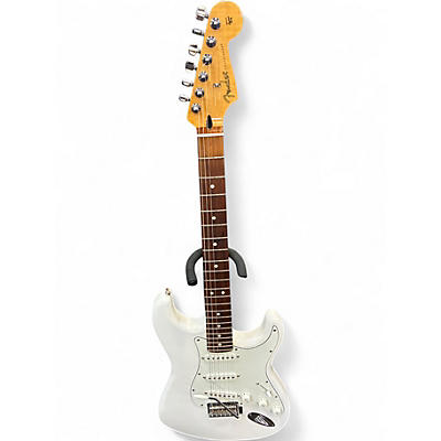 Used Fender Player Stratocaster Olympic White Solid Body Electric Guitar