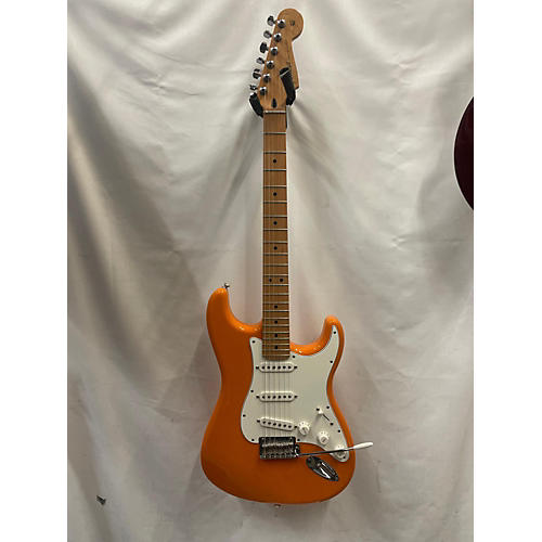 Fender Used Fender Player Stratocaster Orange Solid Body Electric Guitar Orange