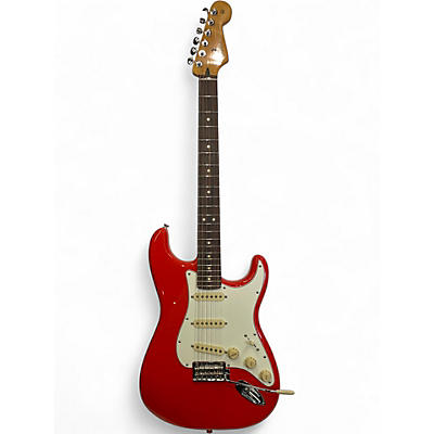 Used Fender Player Stratocaster Orange Solid Body Electric Guitar