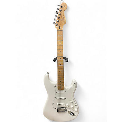 Used Fender Player Stratocaster Pearl White Solid Body Electric Guitar