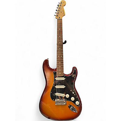 Used Fender Player Stratocaster Plus Top Tobacco Sunburst Solid Body Electric Guitar