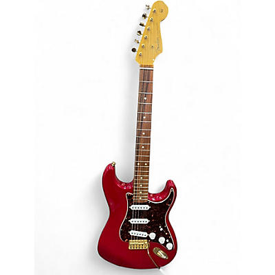 Used Fender Player Stratocaster Satin Red Solid Body Electric Guitar