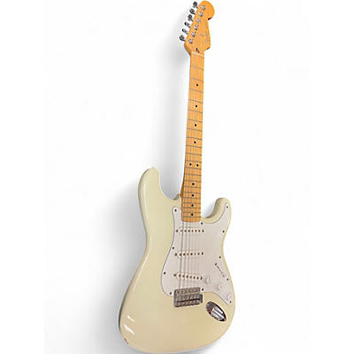 Used Fender Player Stratocaster Vintage White Solid Body Electric Guitar