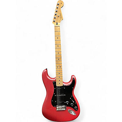 Used Fender Player Stratocaster WITH UPGRADES METALLIC FADED RED Solid Body Electric Guitar