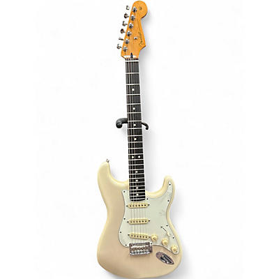 Used Fender Player Stratocaster White Blonde Solid Body Electric Guitar