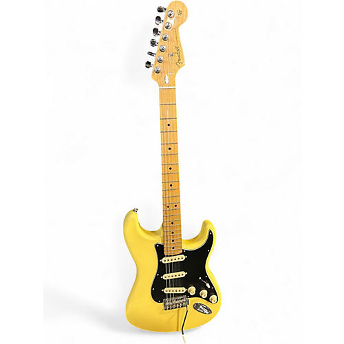 Used Fender Player Stratocaster Yellow Solid Body Electric Guitar Yellow
