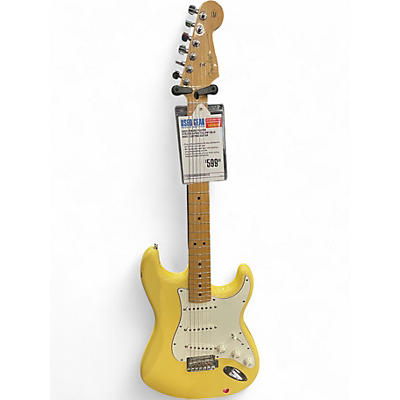 Used Fender Player Stratocaster Yellow Solid Body Electric Guitar