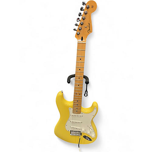 Used Fender Player Stratocaster Yellow Solid Body Electric Guitar Yellow