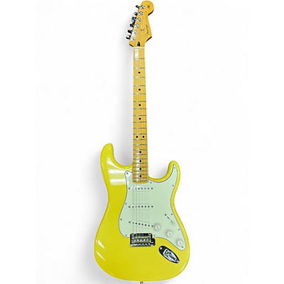 Used Fender Player Stratocaster Yellow Solid Body Electric Guitar