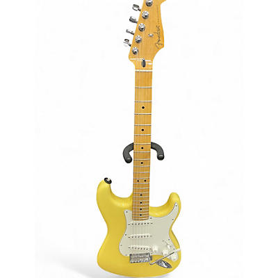 Used Fender Player Stratocaster Yellow Solid Body Electric Guitar