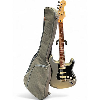 Used Fender Player Stratocaster with EMG DG20 Pickups + Original Pickups Silver Sparkle (w/ a hint of gold) Solid Body Electric Guitar