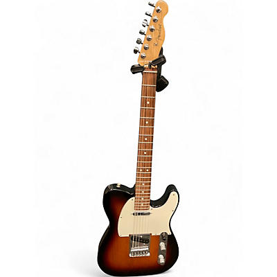 Used Fender Player Telecaster 3 Tone Sunburst Solid Body Electric Guitar