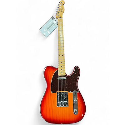 Used Fender Player Telecaster Cherry Sunburst Solid Body Electric Guitar