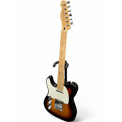 Used Fender Player Telecaster Left Handed 3 Color Sunburst Solid Body Electric Guitar