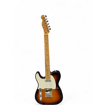 Used Fender Player Telecaster Left Handed 3 Color Sunburst Solid Body Electric Guitar
