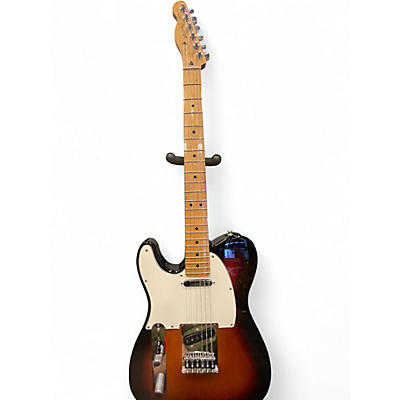 Used Fender Player Telecaster Left Handed 3 Tone Sunburst Solid Body Electric Guitar