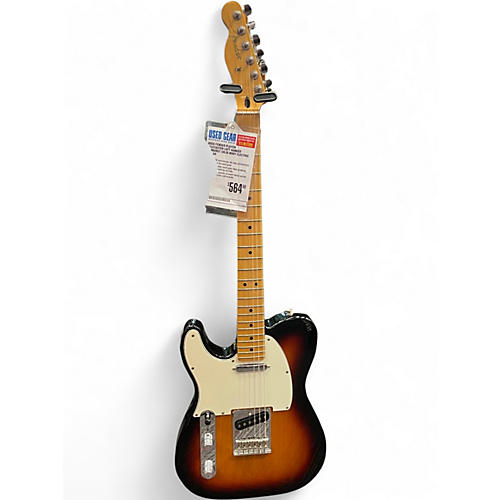 Used Fender Player Telecaster Left Handed Sunburst Solid Body Electric Guitar Sunburst
