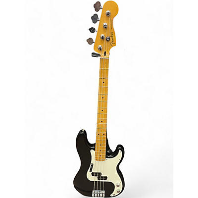 Used Fender Player ll Precision Bass Black and White Electric Bass Guitar