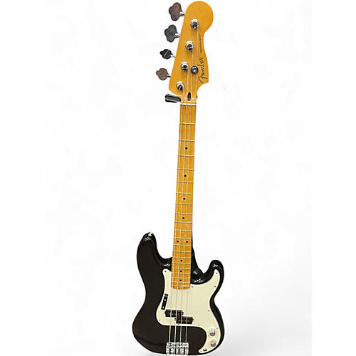 Used Fender Player ll Precision Bass Black and White Electric Bass Guitar Black and White