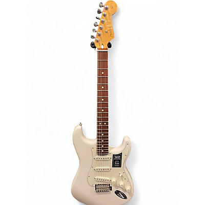 Used Fender Player series Stratocaster Polar White Solid Body Electric Guitar