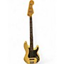 Used Fender Precision Bass Special Active GOLD Electric Bass Guitar GOLD