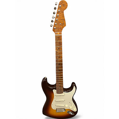 Used Fender RSTD 50S STRAT 3 Tone Sunburst Solid Body Electric Guitar 3 Tone Sunburst