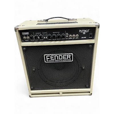 Used Fender RUMBLE 75 WHITE Bass Combo Amp