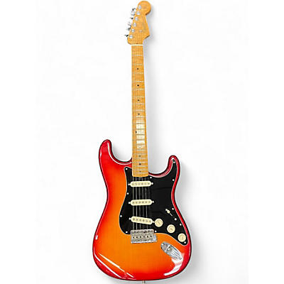 Used Fender Rarities Collection Flame Maple Top Stratocaster Cherry Sunburst Solid Body Electric Guitar