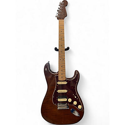 Used Fender Rarities Collection Flame Maple Top Stratocaster Trans Brown Solid Body Electric Guitar