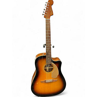 Used Fender Redondo 2 Tone Sunburst Acoustic Electric Guitar