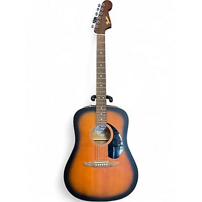 Used Fender Redondo 2 Tone Sunburst Acoustic Electric Guitar