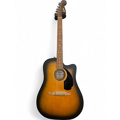Used Fender Redondo 2 Tone Sunburst Acoustic Electric Guitar