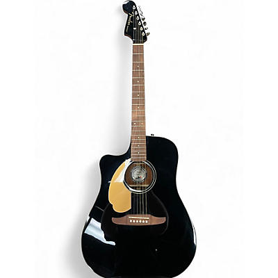 Used Fender Redondo Black Acoustic Electric Guitar