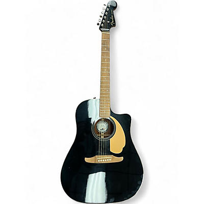 Used Fender Redondo Black Acoustic Electric Guitar